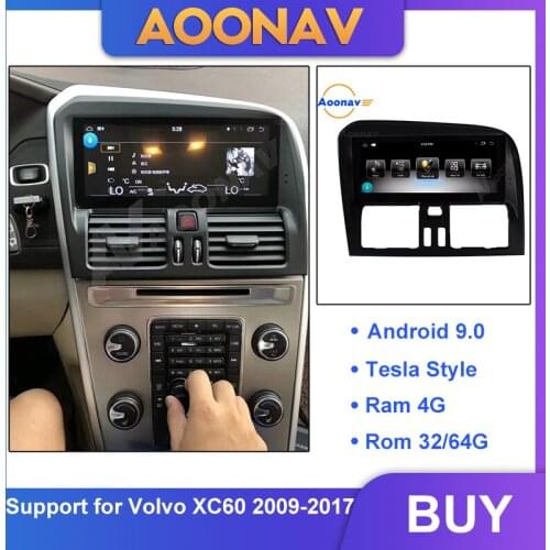 2 din Android car autoradio Tesla style stereo for Volvo XC60 2009-2017 car radio multimedia player GPS navi DVD player