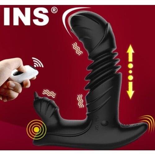 Automatic Telescopic Vibration Prostate Massage Gay Sex Toys Remote Control Licking Testicles Anal Plug Butt Plug Anal Sex Toys