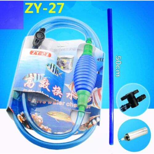273cm Aquarium Fish Tank Vacuum Water Change Siphon Gravel Suction Pipe Filter Fish Tank Water Exchange Cleaning Tools Filters