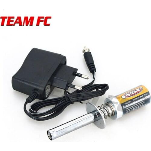 HSP Gas RC Nitro Engine motor glow 1.2V 1800MA 3600MA RECHARGEABLE GLOW PLUG Starter Igniter AC Charger for RC 1/8 1/10 Car S231