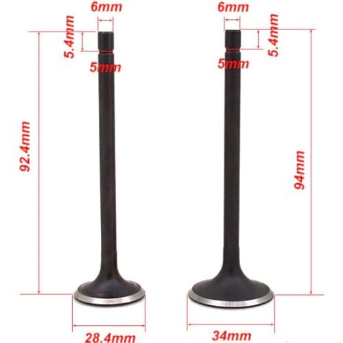 For YAMAHA XT225 TW200 225 YP250 MAJESTY YP1 AG200 200 Motorcycle Engine Valve Intake Exhaust Stem Valve Enine Spare Parts