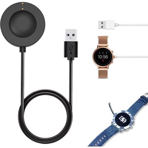 Magnetic USB Charging Cable Cord Dock Charger Adapter For Fossil Gen 4 Explorist/Venture/Sloan 5 Carlyle/Julianna HR Sport Watch