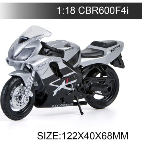 Maisto 1:18 Motorcycle Models CBR-1000RR CBR600F4i CBR 600RR CBR600 F4 VRF 1200F Miniature Race Toy For Gift Collection