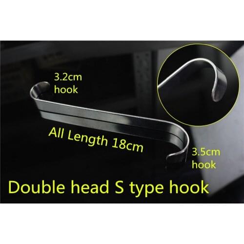 Medical Abdominal retractor Double head S type oepn hook Tissue retractor Intestines Stomach Liver Viscera distractor instrument