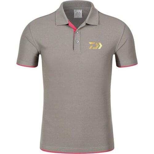 2019 New Brand Daiwa Fishing t shirt Quick-drying Breathable Fishing Clothes Anti-uv sun Short Sleeve Fishing Clothing