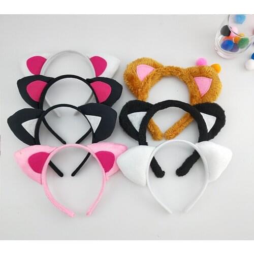 Animal Leopard Headband Kids Adults Boy Girl Cosplay Headwear Birthday Party Hair Accessories Halloween Christmas