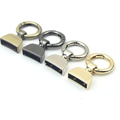 Spring O Rings Bag Buckles for Handbag Strap Dog Collar Openable Keychain Metal Clasp Clip Hook Connector DIY Accessories