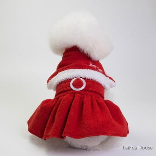 Christmas Dog Clothes Small Dogs Santa Costume For Autumn And Winter Pet Cat Clothing Jacket Coat Pets Costumes Pet Supplies