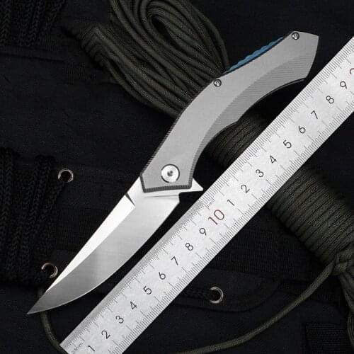 EDC Titanium Alloy Handle Folding Knife Paper Cutting Art Blade Cutting Knife Outdoor Camping Pocket Hunt Knife Tools