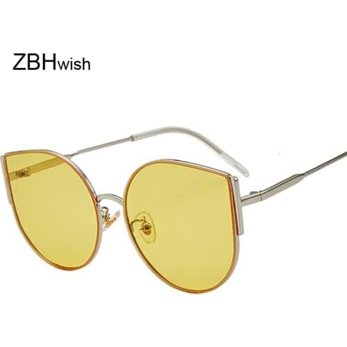 New Arrive Big Cat Eye Sunglasses Women Brand Designer Retro Female Sun Glasses Female Oculos De Sol Feminino UV400