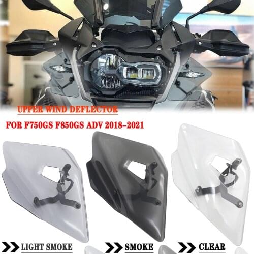 Motorcycle Upper Turn Signal Wind Deflector Side Fairing Windshield Windscreen FOR BMW F750GS F850GS F 750 850 GS ADV Adventure