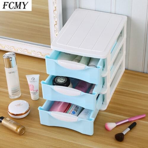 4-layer Drawer Desk Storage Box Plastic Document Sundries Holder Cosmetic Cabinet Storage Organizer Desktop Makeup Organizer Box