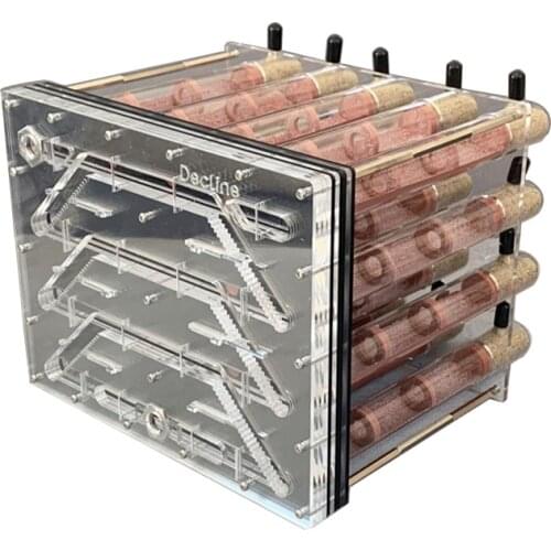 20 Pieces 25-200mm Bamboo Test Tube Ant Farm DIY Acrylic Ant House Bamboo Tube Nest Anthill Workshop Insect Castle Moisturize