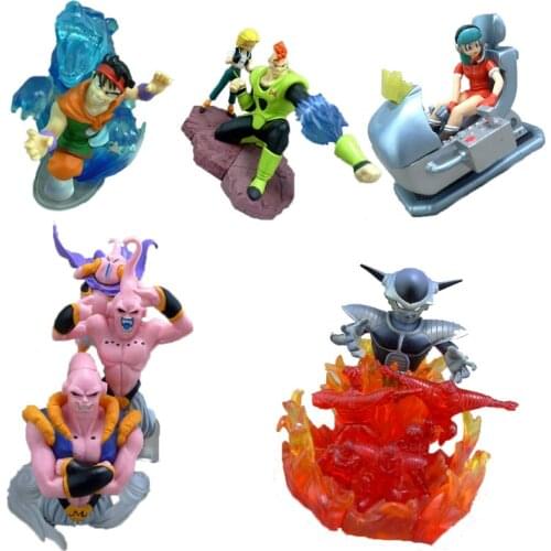 Bandai Genuine Fantasy Scene Gashapon Dragon Ball Kids Toys Anime Figures PVC Collections Action Figure Models Dolls Gifts