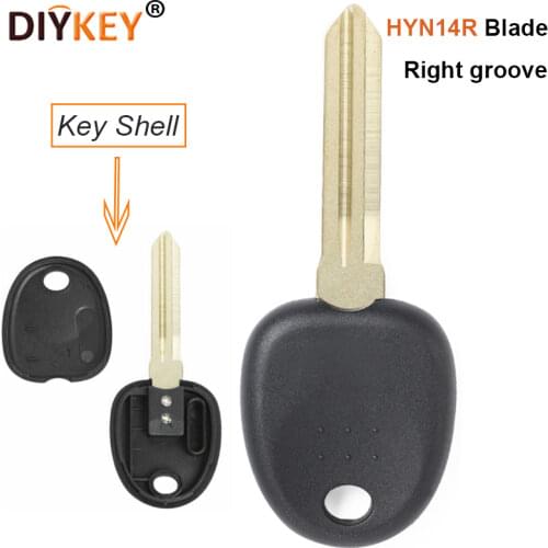 KEYECU Uncut Ignition Transponder Key ID46 Chip Fob for Hyundai Santa Fe Elantra Tucson