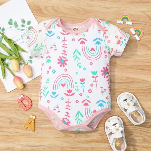 Baby Girl Clothes Bodysuit Infant Newborn Baby Girls Boys Valentines Day Cute Bodysuit Romper Summer Clothes Fashion