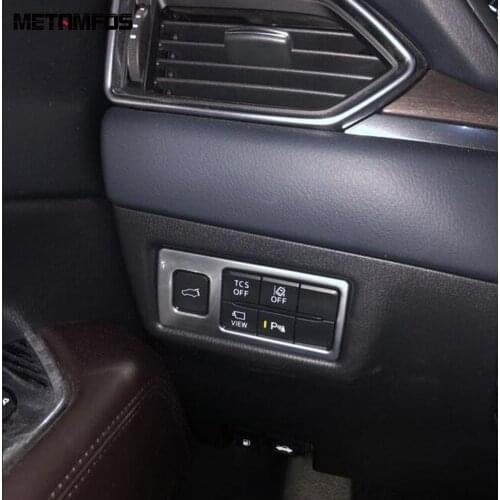 For Mazda CX-5 CX5 KF 2017 2018 2019 2020 Head light Lamp Switch Cover Molding Trim Interior Decoration Accessories Car Styling