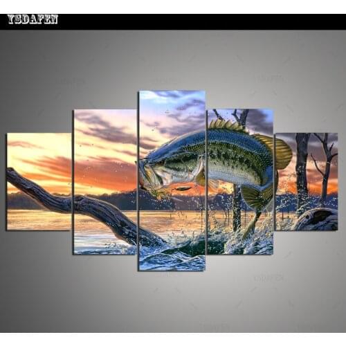 HD Printed Painting Canvas Printing Fishing painting Room decor print poster picture canvas Framed Art HG-127