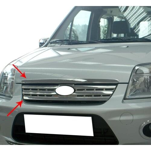 Ford Connect Chrome Front Grille 2 Prç. P. Steel (Set) 2009-2014