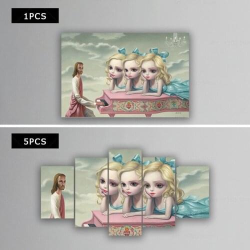 Mark Ryden"The Piano Player"Canvas Oil Painting Childish & Weird Modern Pop Art Picture Poster Home Decor Aesthetic