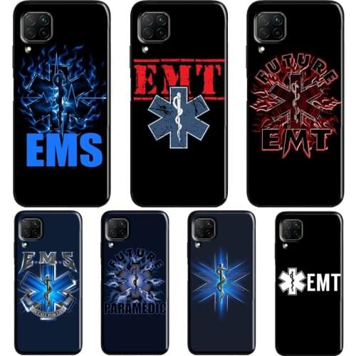 EMT EMS Medical Rescue Case For Huawei P30 Lite P20 P40 Pro Mate 20 P Smart 2021 2019 Nova 5T Honor 9X 8X 10i 8A