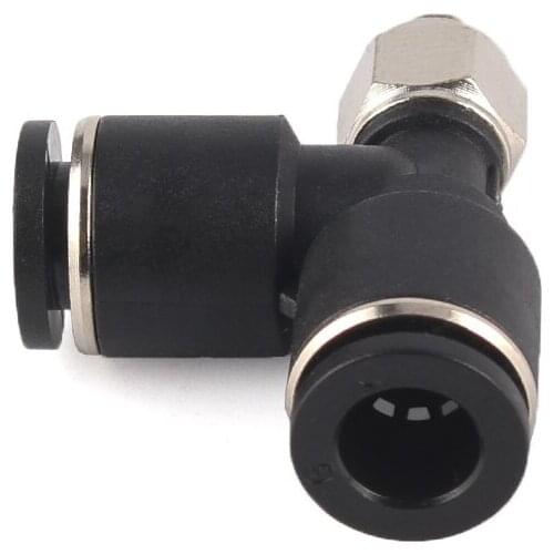 PD Mini Connector T-Threaded Side Tee M3 M5 M6 Connection 3 4 5 6mm Airway Quick Coupling