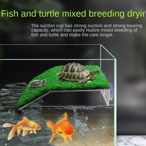 Simulation lawn turtle terrace climbing ladder climbing platform aquarium fish tank sun back floating island climbing platform