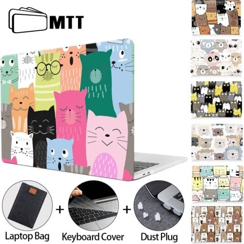 MTT Cute Cartoon Laptop Case For Macbook Air 11 12 13 Pro 16 13 15 With Touch Bar Hard Cover for Macbook Pro 13 inch Funda A2289
