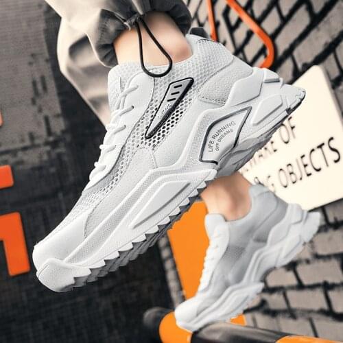 2021 Summer Mens Breathable Mesh Surface Non-slip Outdoor Old Shoes Youth Trend Fashion Simple Sports Shoes Mens Casual Shoes