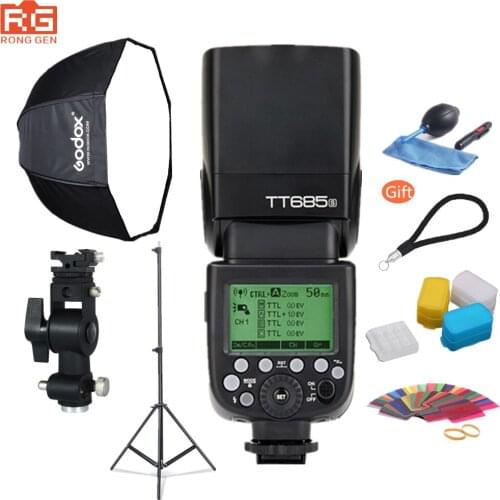 Godox Photography Suite TT685S 2.4g Wireless TTL HSS Flash + 80cm Umbrella Softbox + Light Stand for Sony SLR Camera