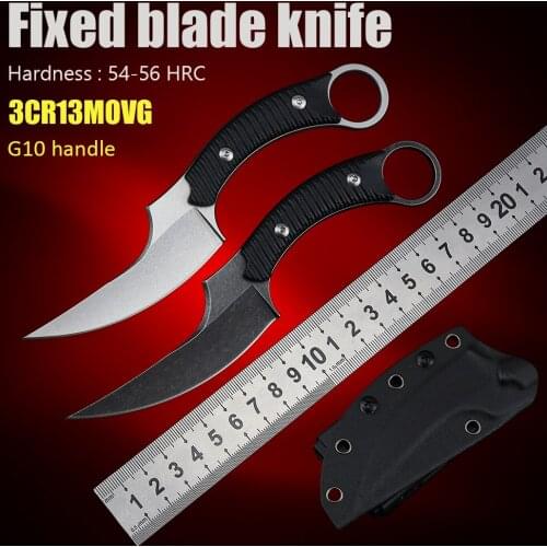 Fixed blade karambit knife outdoor utility tactical camping knife csgo outdoor edc tools