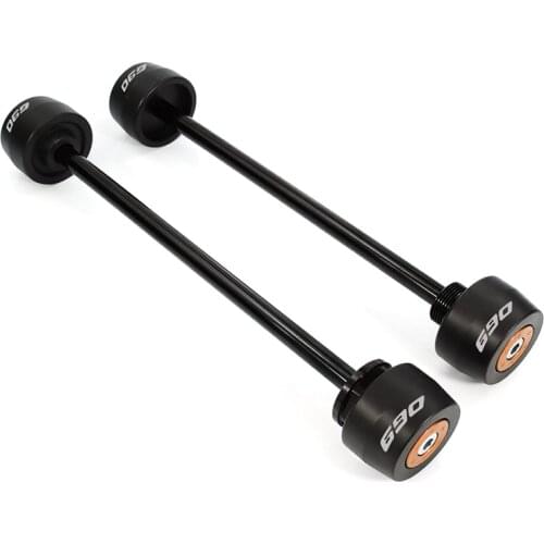 Motorcycle Front and Rear Fork Sliders Crash Protector Fit For KTM 690 SMC R 2019-2021 690 SMC 690 Duke/R 690 Supermoto R