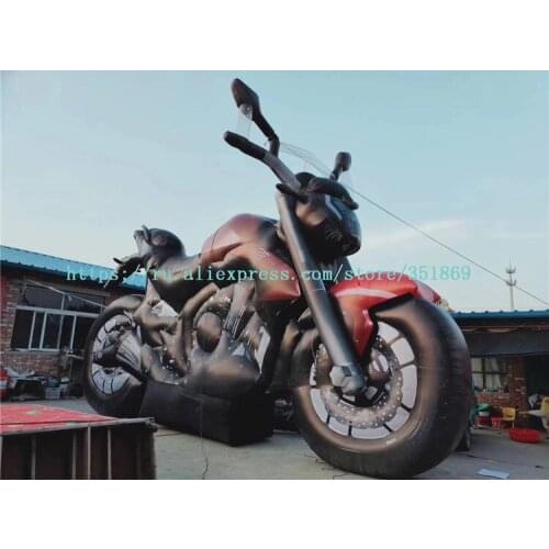 Professional custom inflatable advertising campaign display model, inflatable motorcycle model, commercial display model