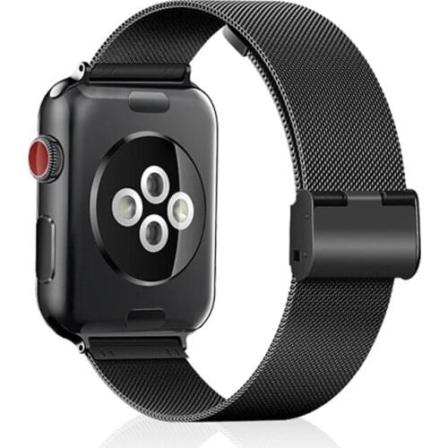 42mm 38mm Stainless Steel Milanese Loop for Apple Watch Band 5 4 40mm 44mm Metal Mesh Watch Band for iWatch 3 2 1