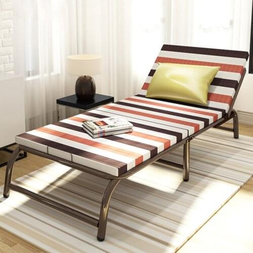 80/90CM Folding Bed Military Household Office Simple Lunch Single Sofa Dormitory Potable Accompanying Home Nap Bed Lounge Chair