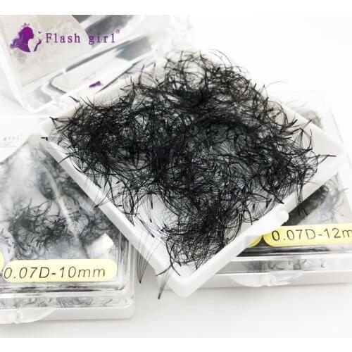 Flash girl 1000fans super soft 5D 14MM 0.07D Private Label Russia Volume Lashes fans Lashes
