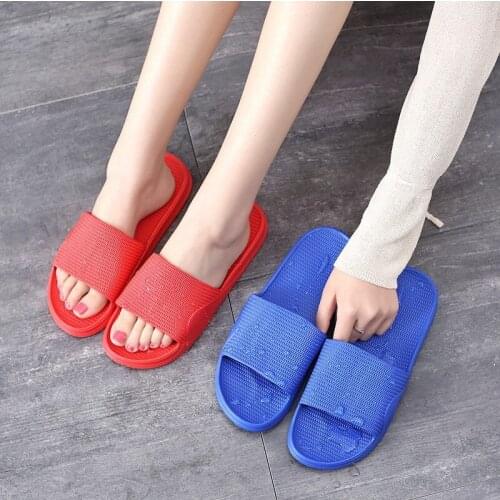 Spa Slippers Hotel Bath Slippers for Guests Shoes Open Toe Woman Man Shower Bathroom Slippers Fit for Women and Men