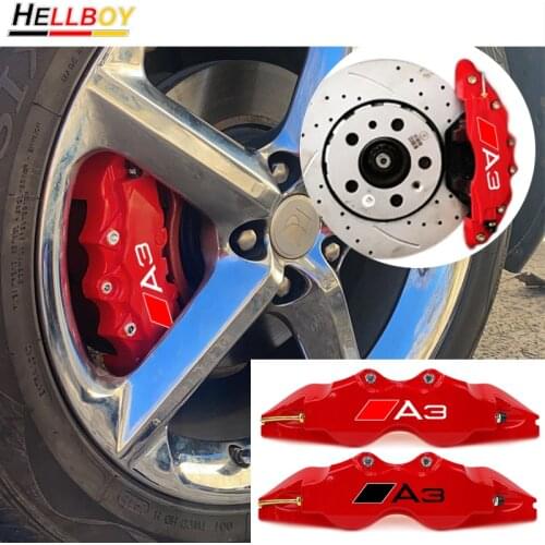 Car Wheel Rim Brake Pad Discs Caliper Cover For AUDI A3 8V 8P S3 Sline A1 A4 A5 B8 B9 Front Rear Tire Brakes Rotors Accessories