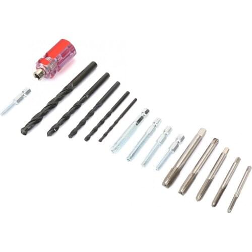 116Pcs/set Stainless Steel Coiled Wire Screw Sleeve Thread Repair Insert Kit Tool Set for Fasteners Hardware Helical Repair Tool