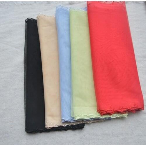 3 Meters 5 Colors Embroidery Beauty Lace Trim Wide Black Red Lace Fabric Fashion Handwork DIY Craft 25cm Width