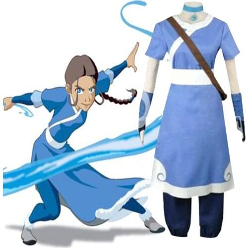 Anime Katara Cosplay Costumes Avatar the last Airbender Cosplay Costumes