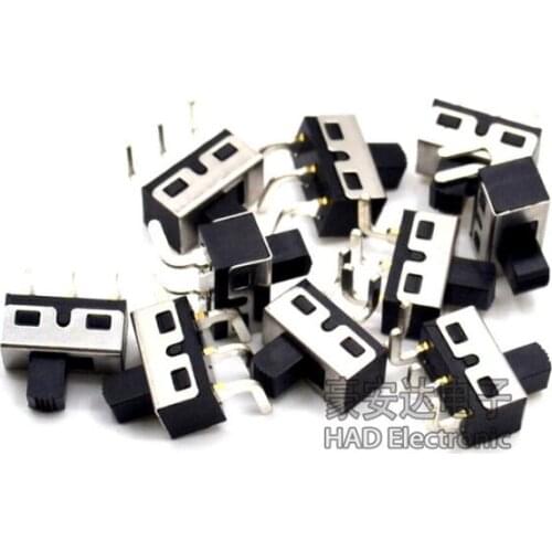 Free shipping 10PCS SS12D11 SS12D06 Toggle Switch bent feet 90degree 3pin 3A 250V power switches
