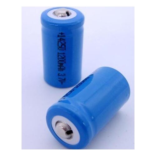 Free shipping 2pcs/lot 3.7V 14250 Lithium-ion Rechargeable battery Li-Ion battery high quality