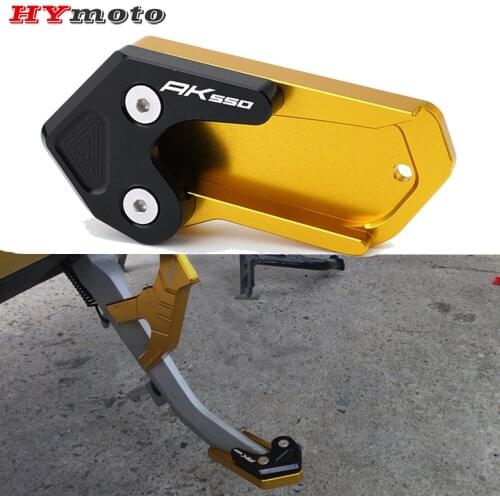Side Stand Extension Pad Kickstand Enlarge Plate For Kymco AK550 AK 550 2017 2018 2019 2020 Motorcycle CNC Aluminum Accessories