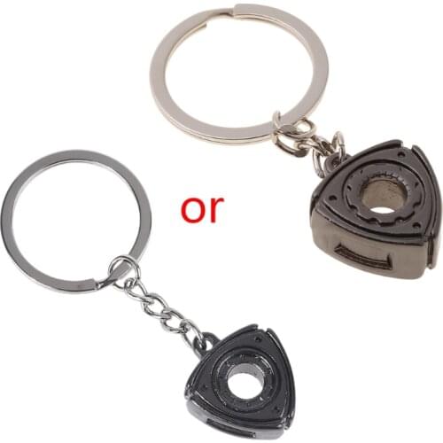 Keyring Rotary Wankel Engine Rotor For Mazda RX7 RX8 2 3 6 Atenza Axela Keychain Turbo Car Accessories Parts Key Chain