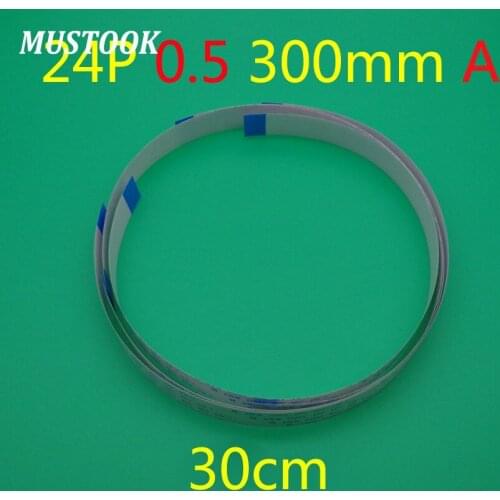 20X New FFC FPC flat flexible cable 0.5mm pitch 24 pin 24PIN Forward Length 300mm Width 12.5mm Ribbon Flex Cable