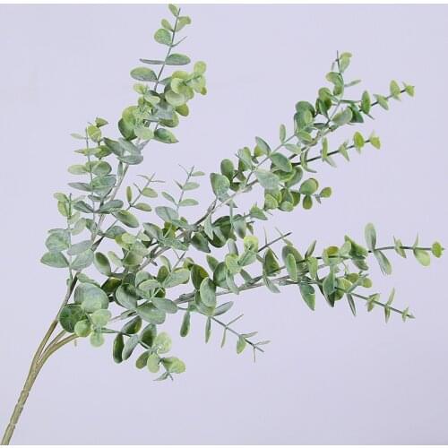 Artificial Eucalyptus Plastic Greenery Fake Plants for Home Garden Wedding Decoration Fake Tree Branches Decoration
