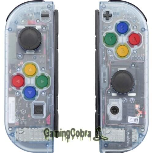 Glacier Blue Joycon Handheld Controller Housing with Full Set Buttons for NS Switch JoyCon – Joycon and Console NOT Included