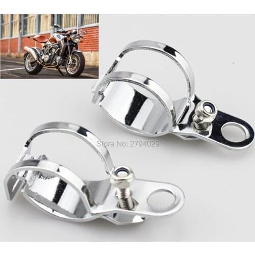Motorcycle Turn Signals Fork Clamps Mount Light Holder Lamp Bracket For 30MM-45MM Front Fork Free Shipping