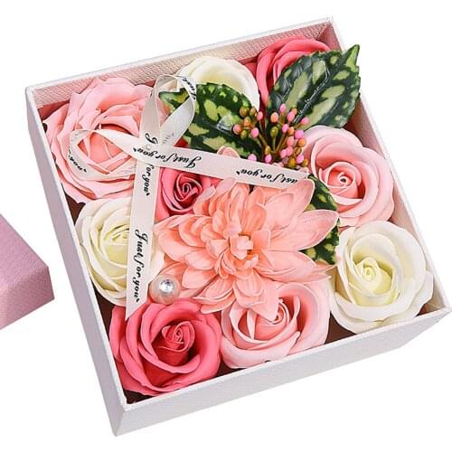 Luxury Beautiful Flora Scented Roses Flower Bath Soap With Stem Gift For Anniversary Birthday Wedding Valentines Mothers Day